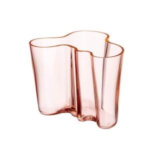 Aalto maljakko 160 mm lohenpunainen