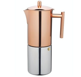 Espressokeitin 600 ml 10 kuppia teräs / kupari induktio